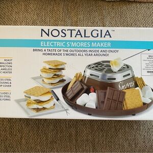 Nostalgia Electric S'mores Maker - Brown and Silver